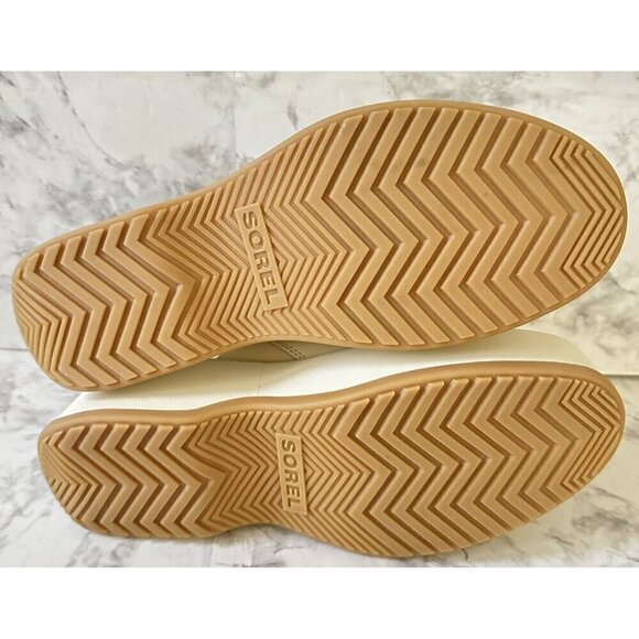 Sorel Day‎ Spring Slide Sandal Womens 9 Evereve Chalk Cream Leather New - Picture 6 of 9